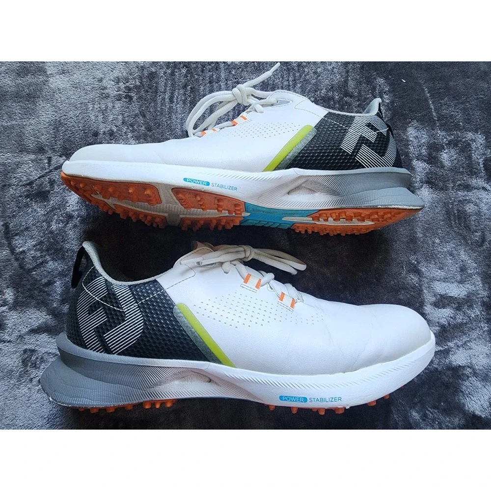FootJoy Fuel Power Stabilizer Mens Golf Shoes White Black 55443 Size 8 M